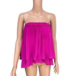 Fab’rik hot pink/fuchsia strapless top size L can be used as a skirt